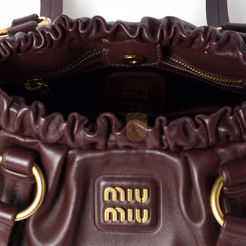 MIU MIU JOIE NAPPA LEATHER BAG 5BG306 (32*16*10.5cm) MIU MIU JOIE NAPPA LEATHER BAG 5BG306 (32*16*10.5cm)